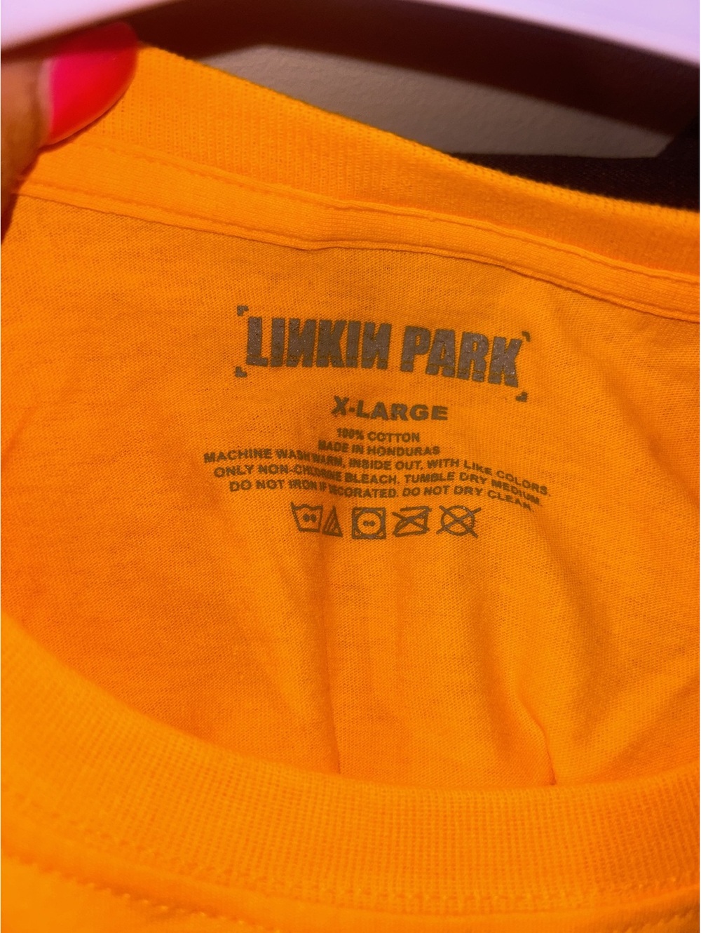 Linkin Park Yellow Graphic Band T-Shirt XL 100% Cotton Rock Music Tee - Picture 3 of 4